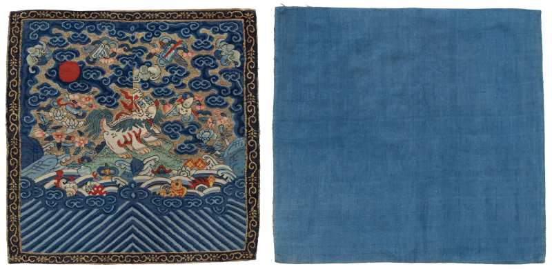 A pair of rank badges (buzi) - 图3