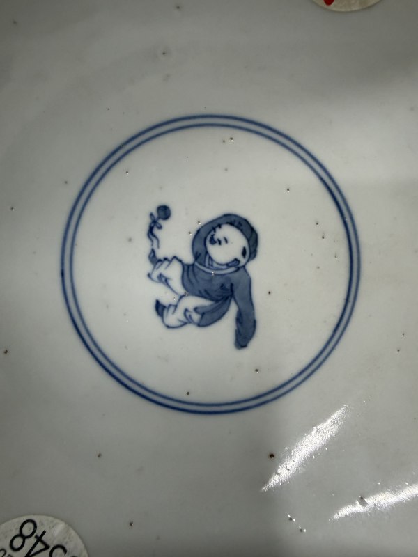 清初 青花婴戏图碗 - 图11