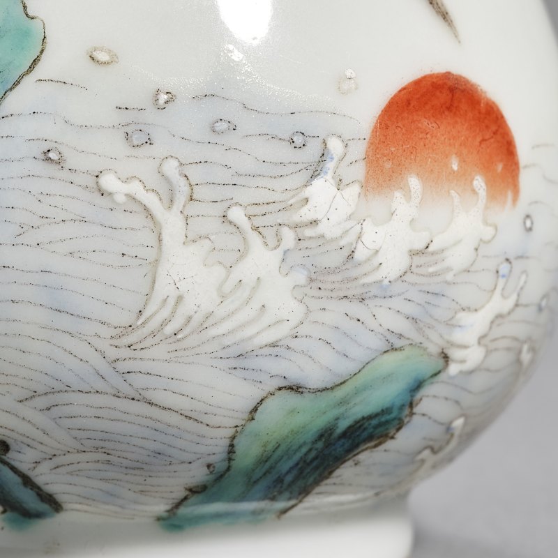 民国 粉彩大展宏图小尊 - 图9