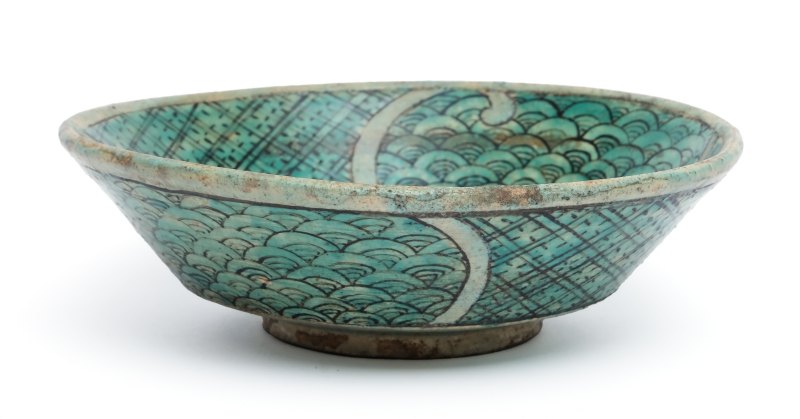 A Cizhou green, black and yellow-glazed phoenix bowl - 图2