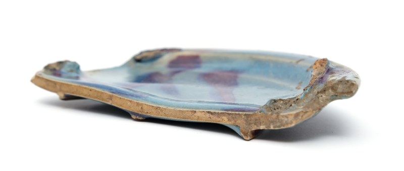 Two purple-splashed Jun dish shards - 图3