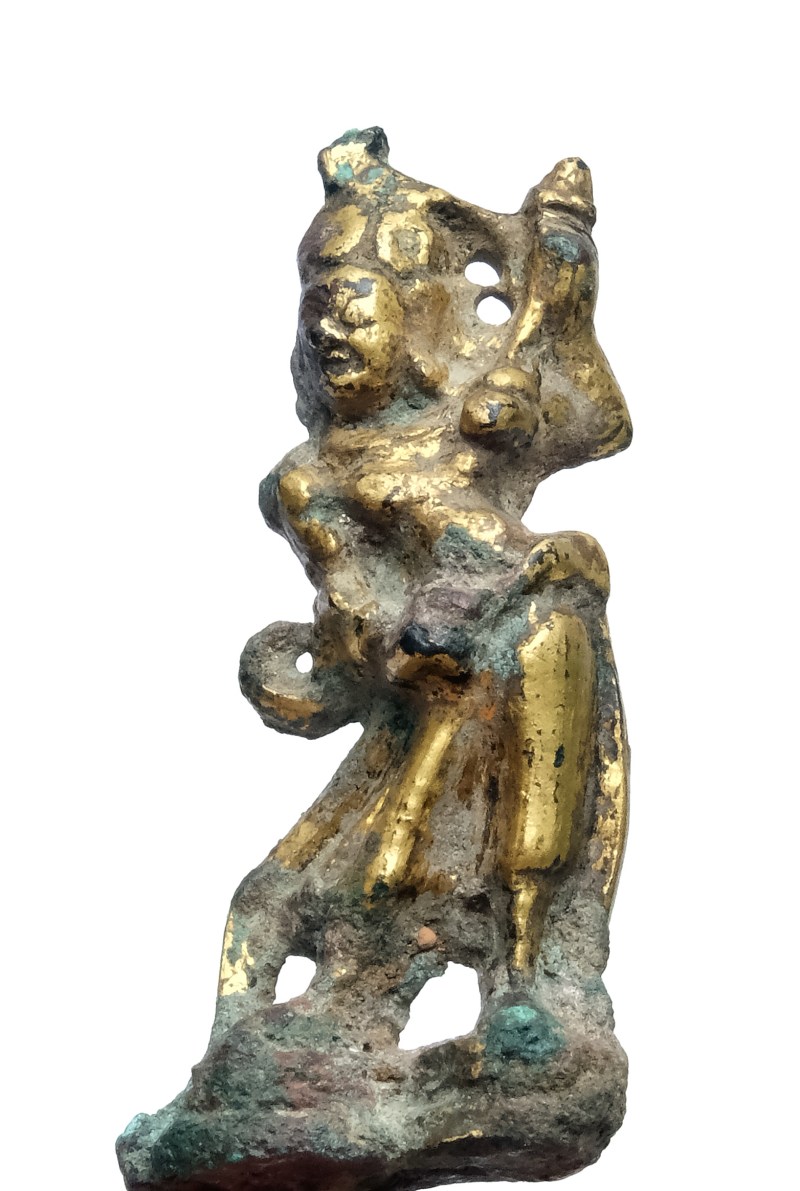 A group of four small gilt-bronze figures - 图6