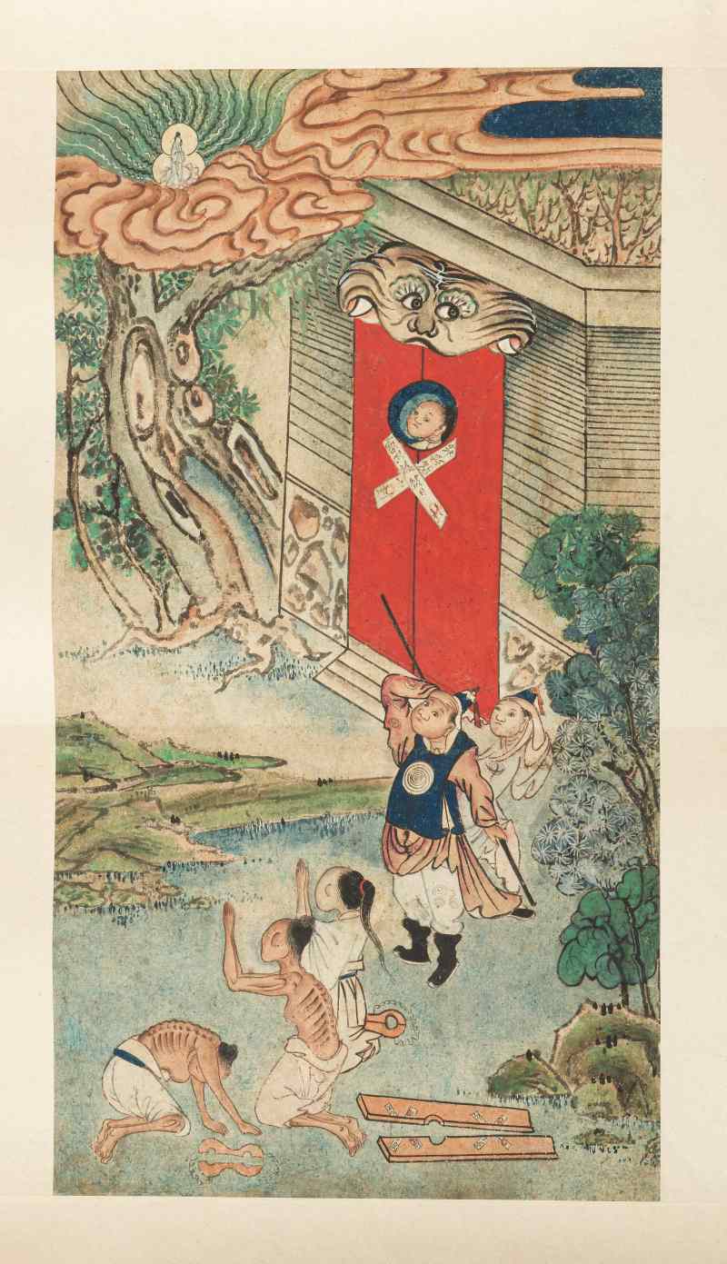 十王地獄 | Two Shiwang diyu 十王地獄 paintings - 图2