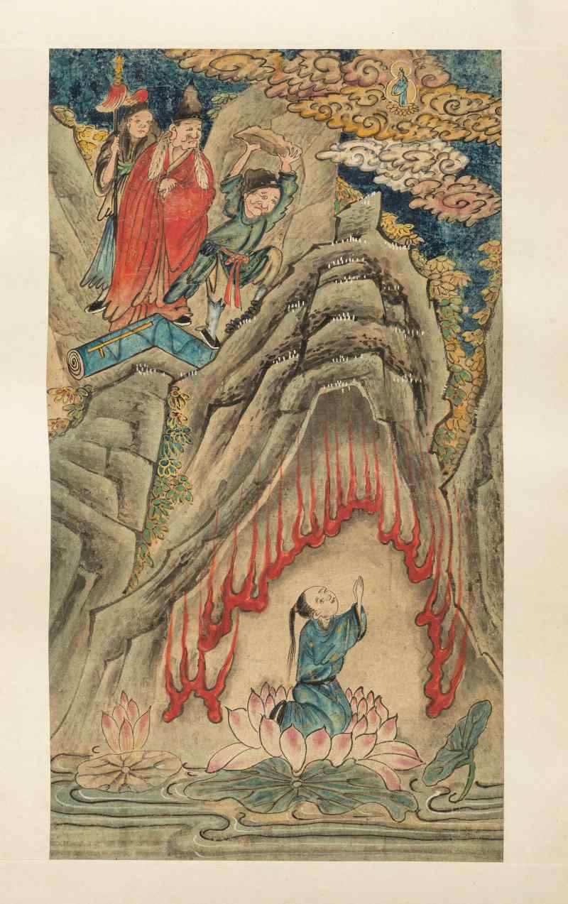 十王地獄 | Two Shiwang diyu 十王地獄 paintings - 图3