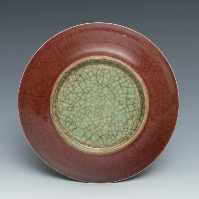 A copper-red glazed dish - 图4