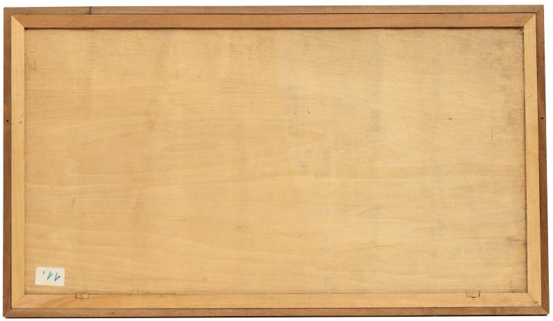 A horizontal floral painting in silk - bamboo and rock - 图6