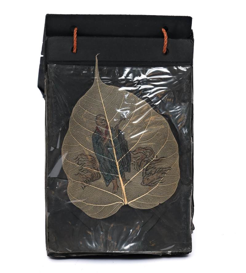 An album of eighteen bodhi leaf paintings - 图3