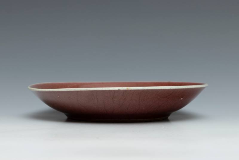 A copper-red glazed dish - 图5