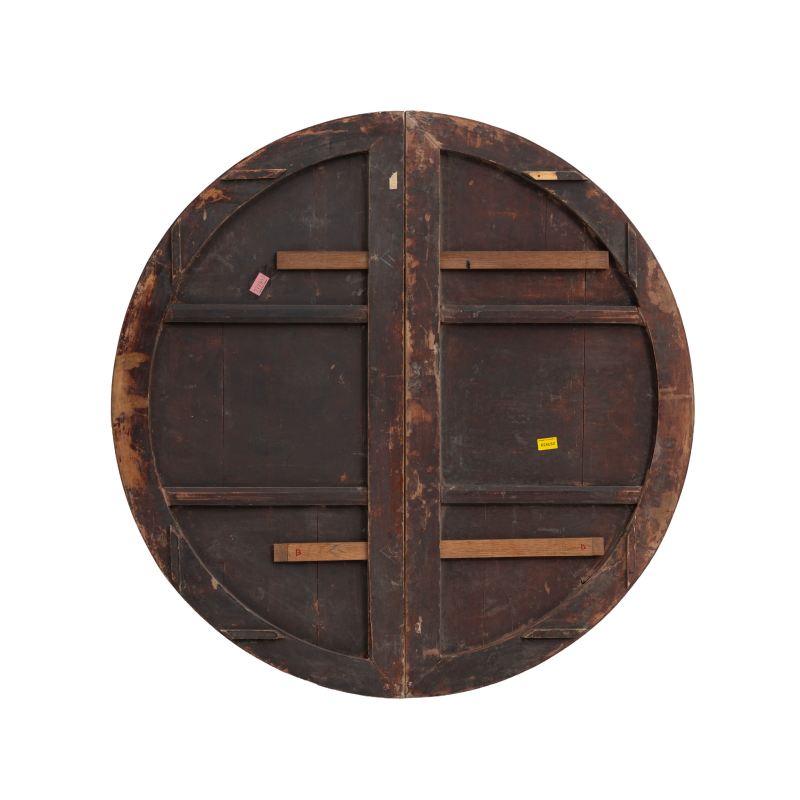 A hardwood parquetry inlaid circular table - 图2