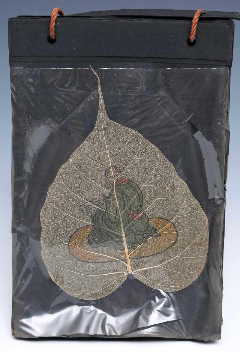 An album of eighteen bodhi leaf paintings - 图9