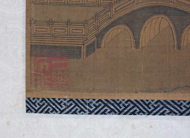 趙伯駒 | A palace scene with figures, signed and in the manner of Zhao Boju 趙伯駒 - 图4