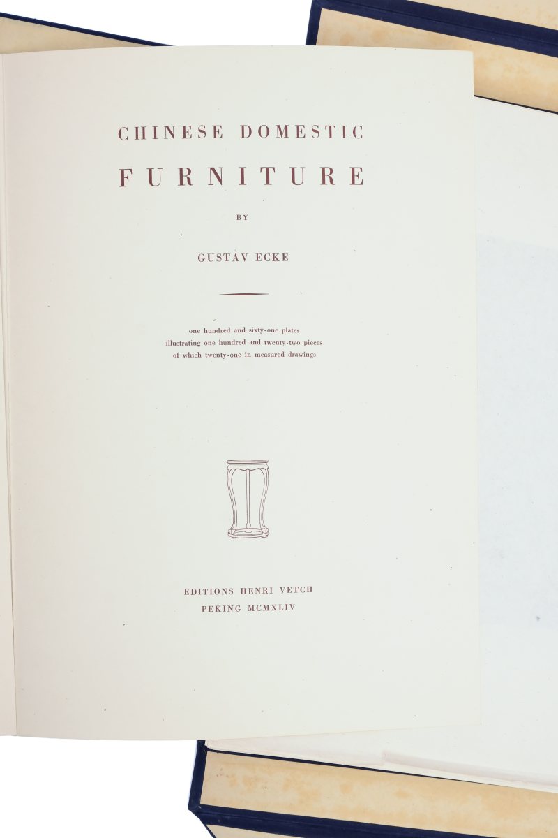 Ecke, Gustav. Chinese Domestic Furniture. Beijing: Henri Vetch, 1944 - 图8