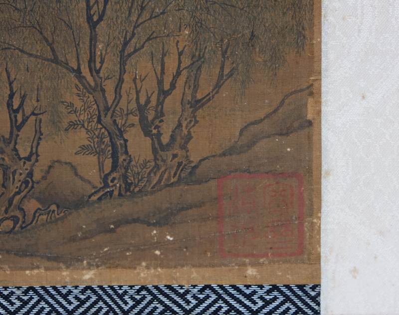 趙伯駒 | A palace scene with figures, signed and in the manner of Zhao Boju 趙伯駒 - 图6