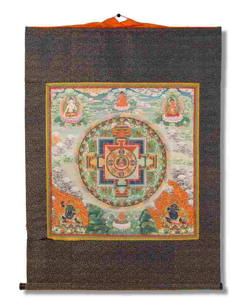 A Thangka Depicting a Mandala