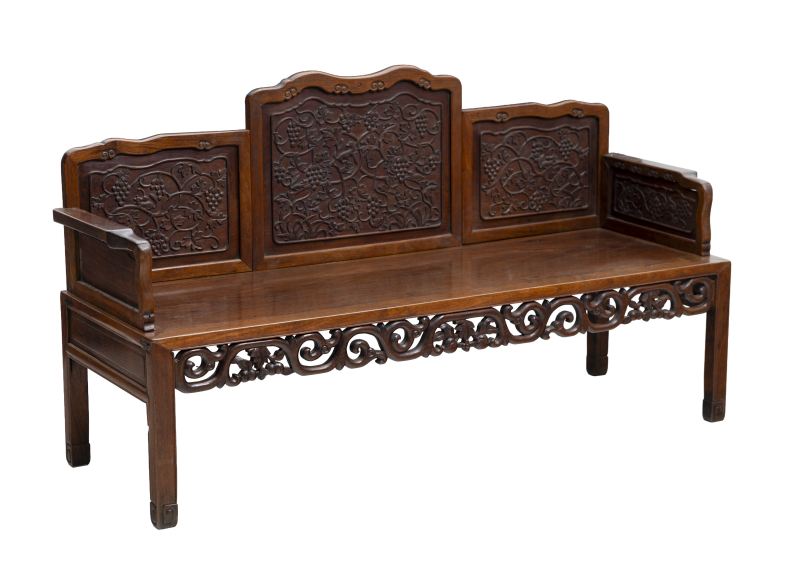 A huali 'squirrel and grapes' bench - 图2