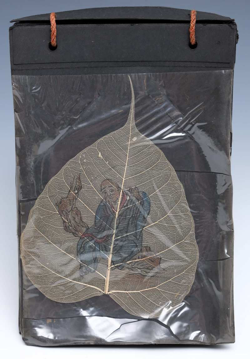 An album of eighteen bodhi leaf paintings - 图12