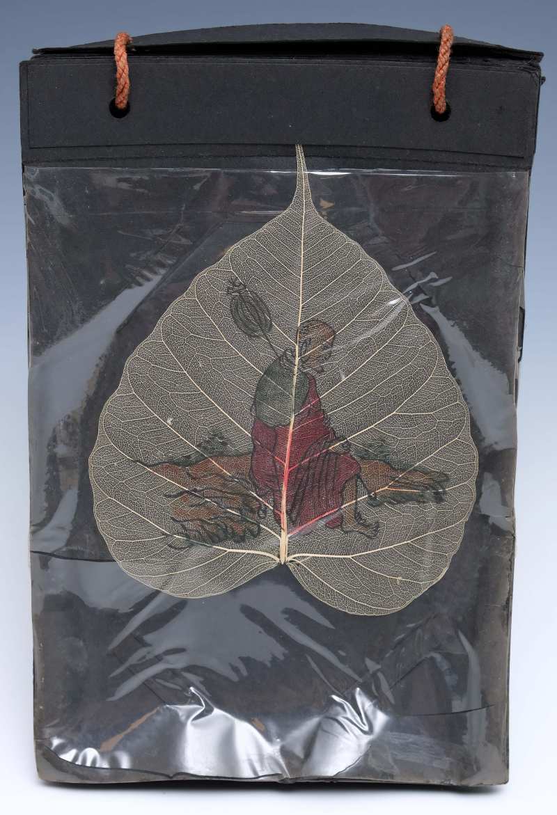 An album of eighteen bodhi leaf paintings - 图14