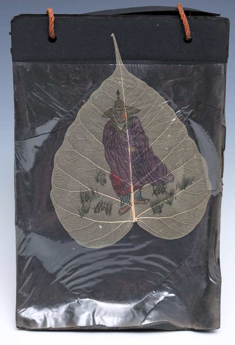 An album of eighteen bodhi leaf paintings - 图15
