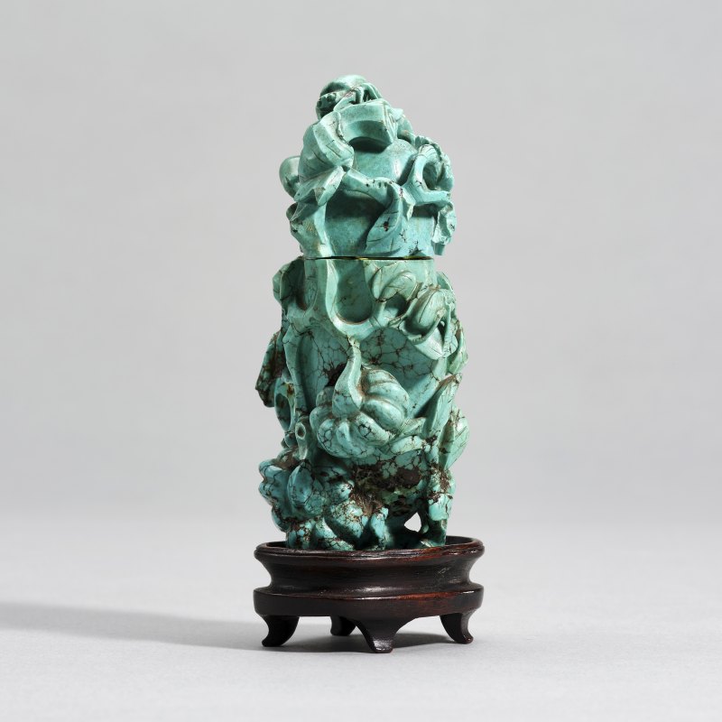 20世纪70年代 绿松石小花瓶 - 图2