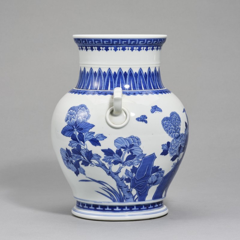 20世纪60-70年代 青花花鸟纹尊 - 图4
