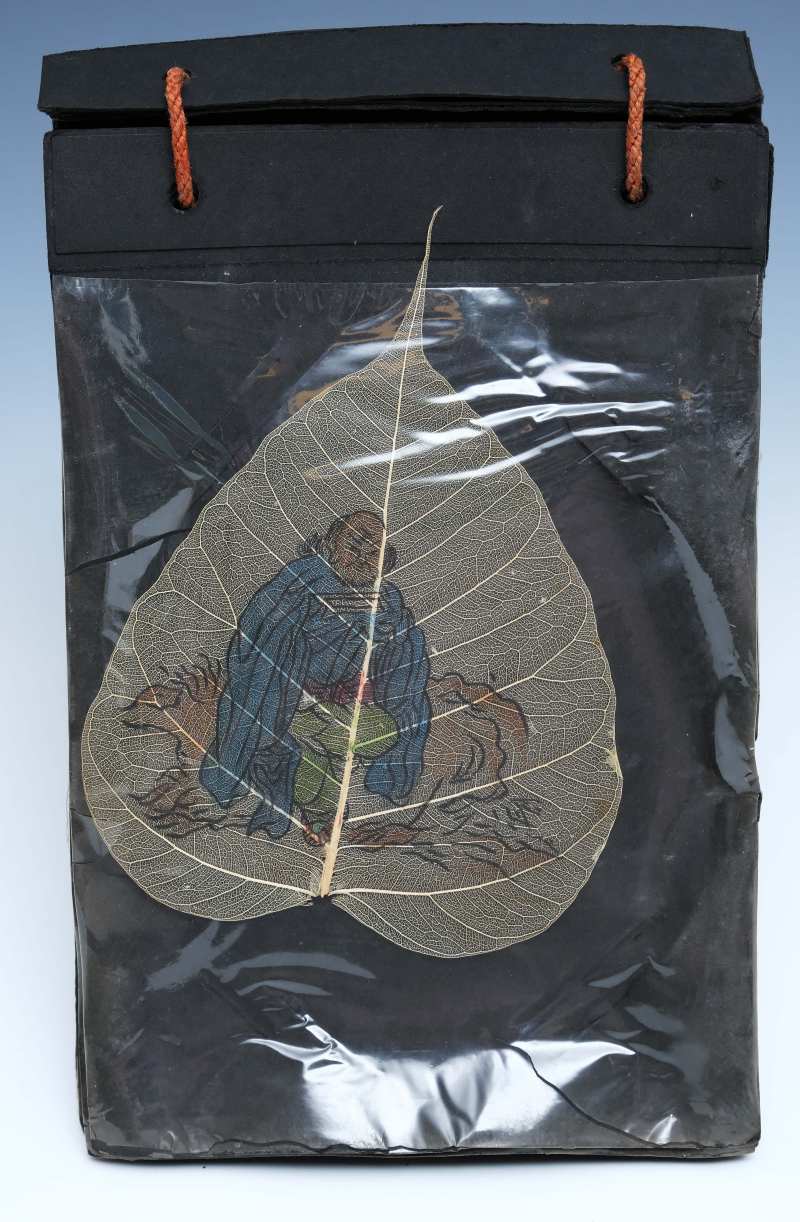 An album of eighteen bodhi leaf paintings - 图16