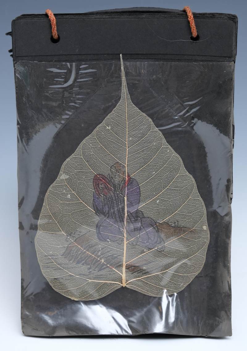 An album of eighteen bodhi leaf paintings - 图19