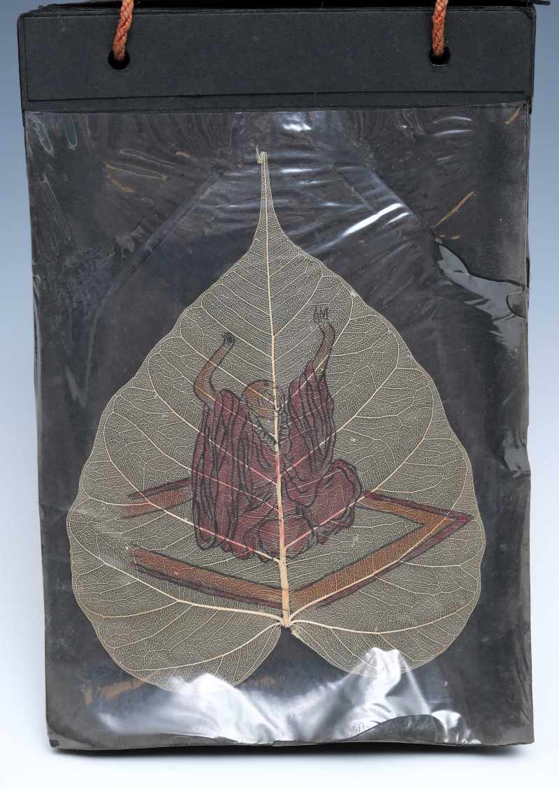 An album of eighteen bodhi leaf paintings - 图18
