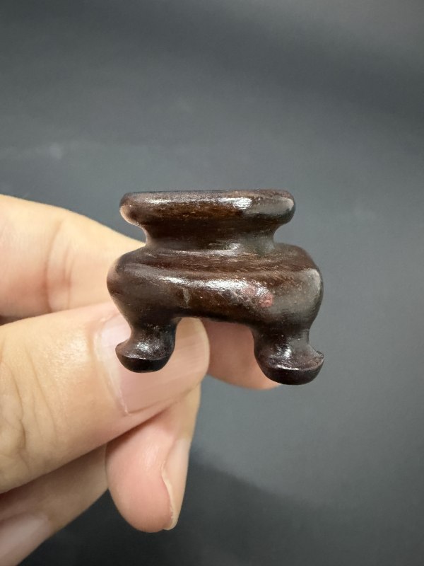 清 白玉老翁童子 - 图8
