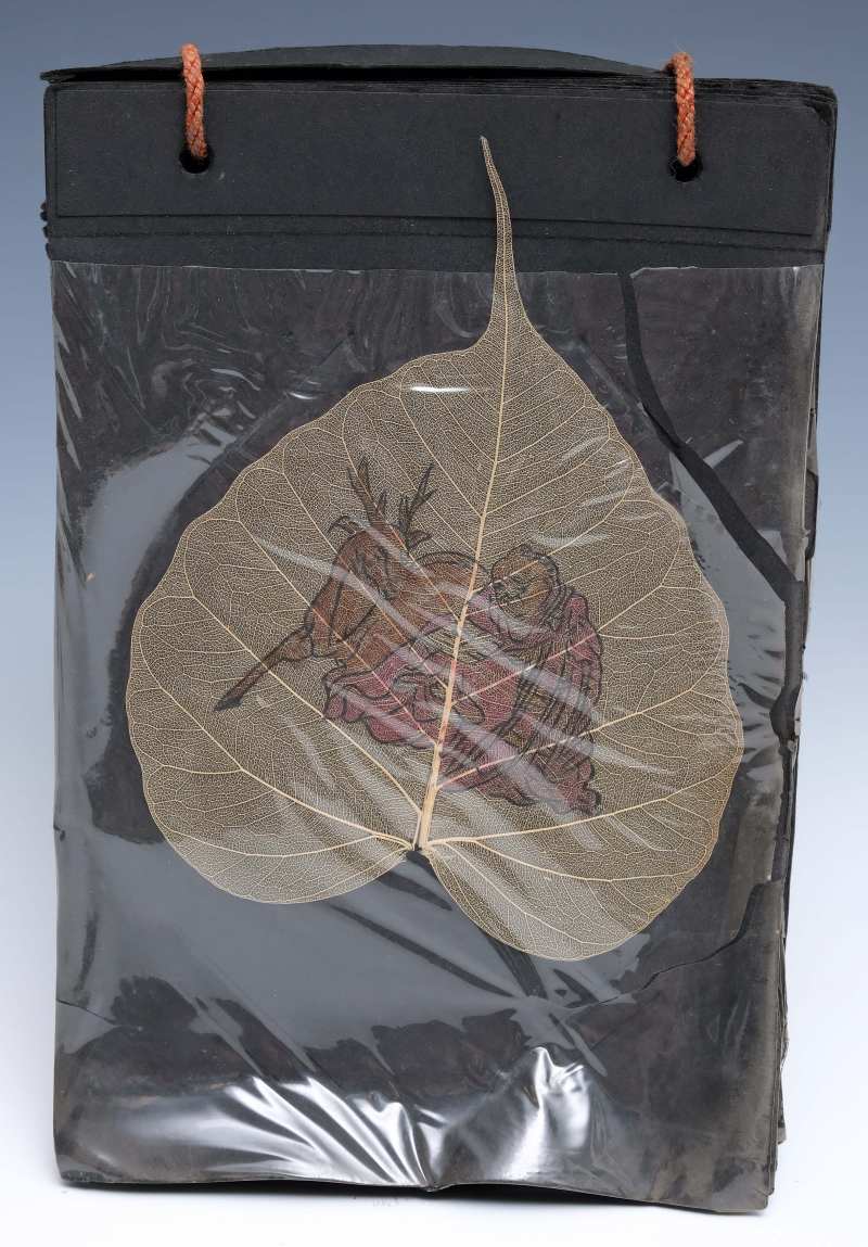 An album of eighteen bodhi leaf paintings - 图20