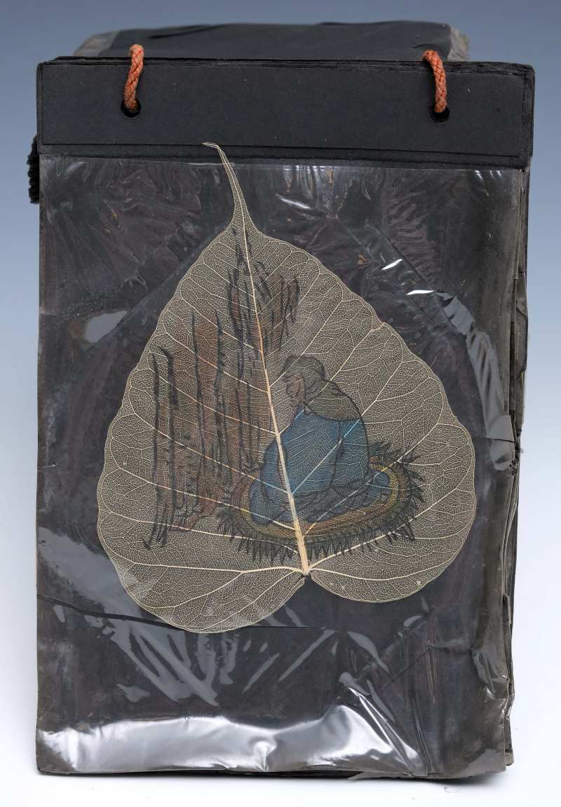 An album of eighteen bodhi leaf paintings - 图21