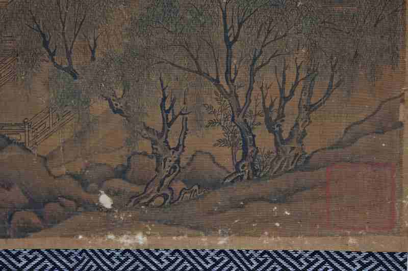 趙伯駒 | A palace scene with figures, signed and in the manner of Zhao Boju 趙伯駒 - 图13