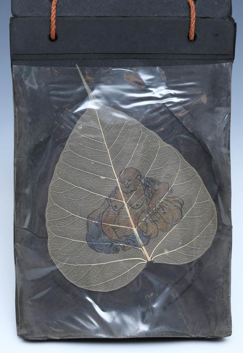 An album of eighteen bodhi leaf paintings - 图25