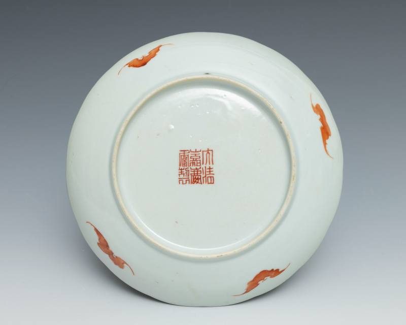 A 'cabbage leaf' pattern part service, Jiaqing mark and of the period (1796-1820) - 图3