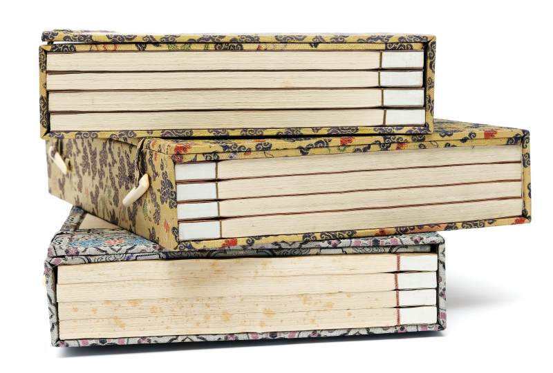 Three four-volume sets; Collections of 'Ten Bamboo Studio' Letter Paper Designs - 图3