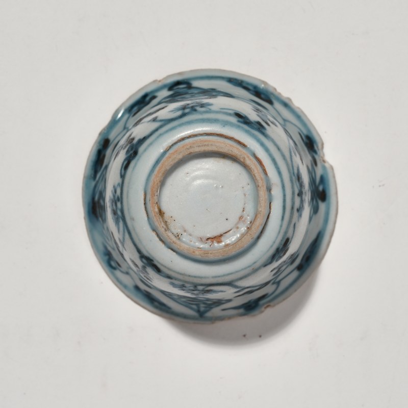 明中期 青花花卉纹杯 - 图5