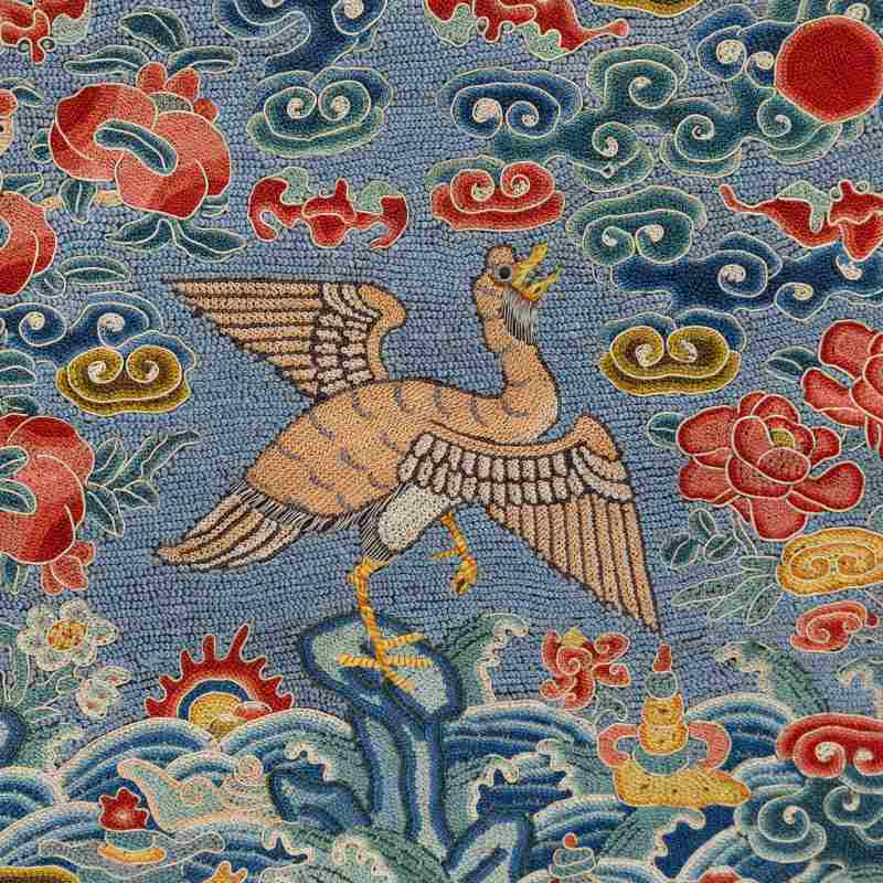 A pair of embroidered rank badges (buzi) - 图5