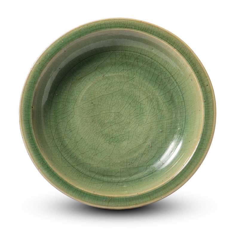 A large Longquan celadon dish - 图1