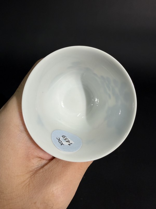 清康熙 青花花卉纹杯 - 图19