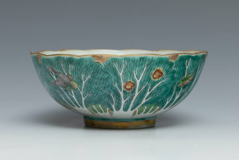 A 'cabbage leaf' pattern part service, Jiaqing mark and of the period (1796-1820) - 图5