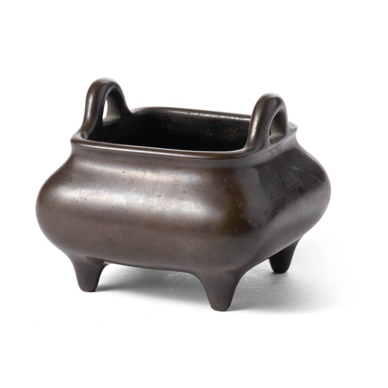A small bronze censer - 图1