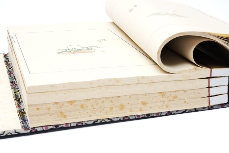 Three four-volume sets; Collections of 'Ten Bamboo Studio' Letter Paper Designs - 图9