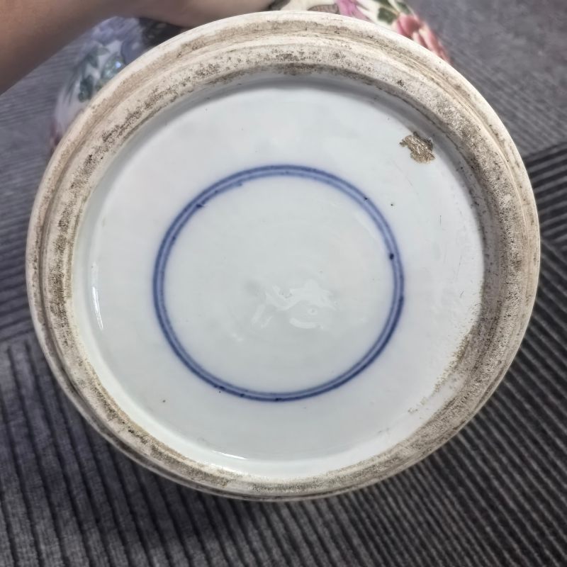 清晚期 粉彩锦鸡牡丹纹将军罐 - 图15