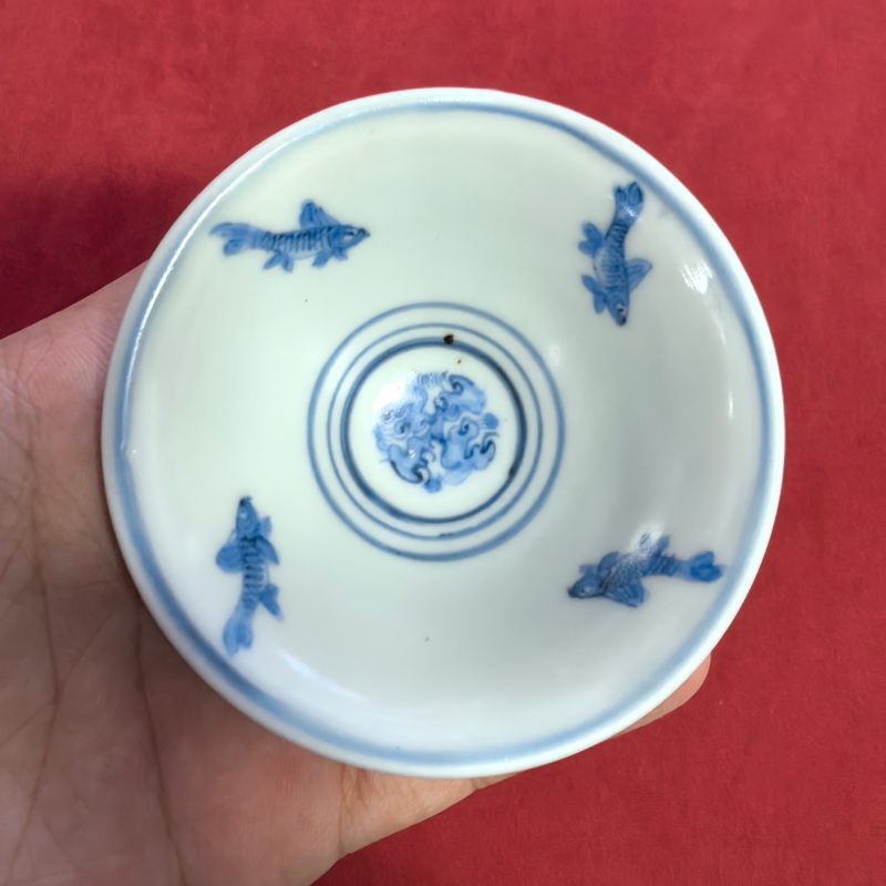 明中期 青花花鸟纹杯 - 图7