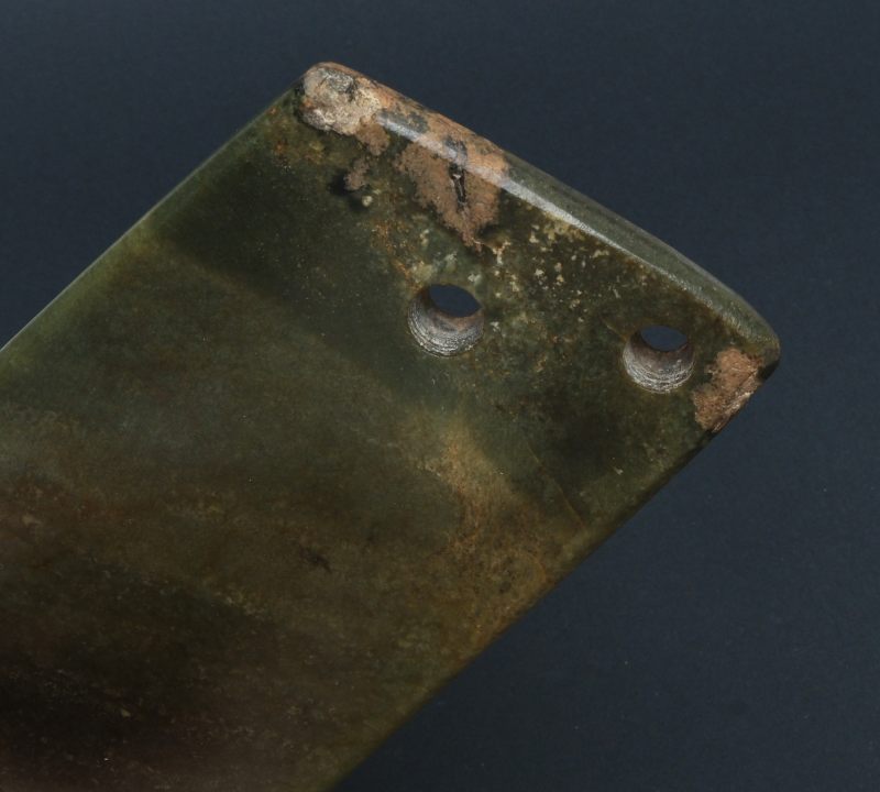 A neolithic jade axe blade 'Fu' - 图10