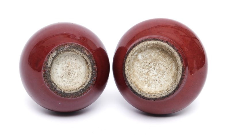 Two small flambé-glazed bottle vases - 图2
