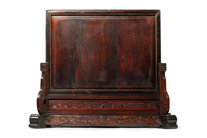 A carved hardwood and glazed display table cabinet - 图5