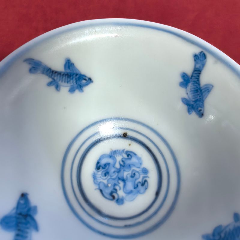 明中期 青花花鸟纹杯 - 图8