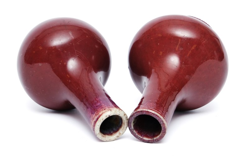 Two small flambé-glazed bottle vases - 图3