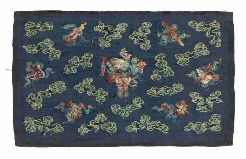 Eight silk kesi panels with Buddhist symbols - 图3