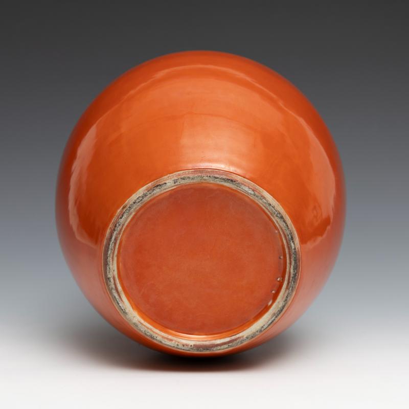 A coral-red-glazed jar - 图4